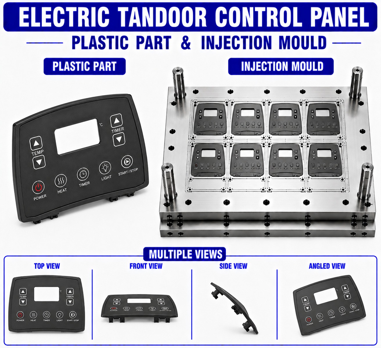 Electric Tandoor Plastic Control Panel Mould and Moulding Service